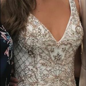 White Jovani Prom Dress